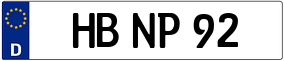 Trailer License Plate